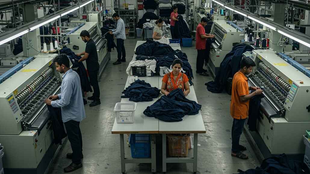 Workers in Textile factory