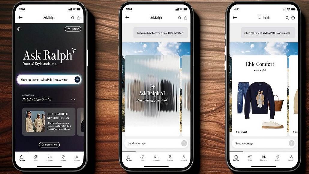 AI powered shopping experience from Ralph Lauren