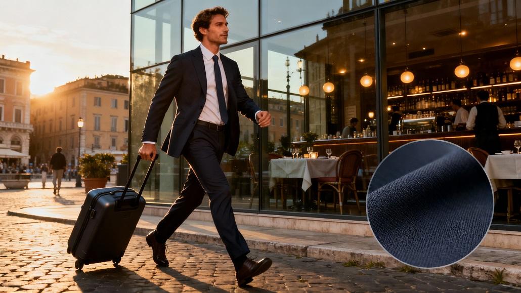 LYCRA x EUROJERSEY mens formalwear innovation