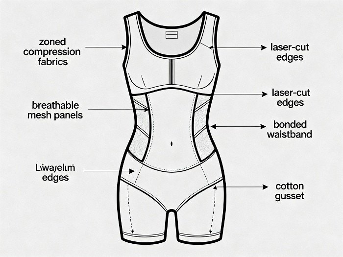 Anatomy of modern seamless shapewear