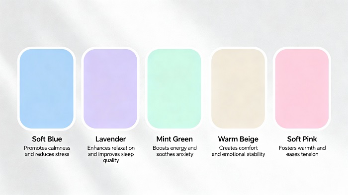 Color psychology guide explaining how loungewear color selection supports wellness and emotional wellbeing