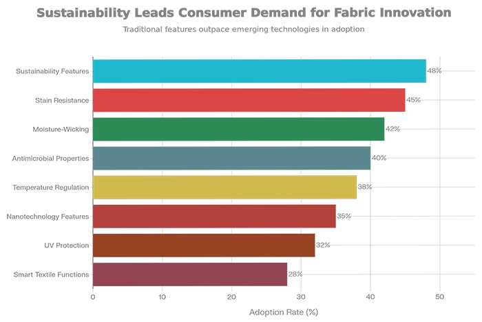 Consumer Adoption Rates for Premium Fabric Innovations and Performance Features