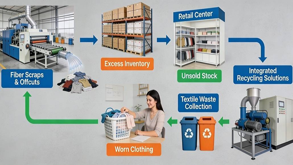 textile recycling waste reduction fashion supply chain