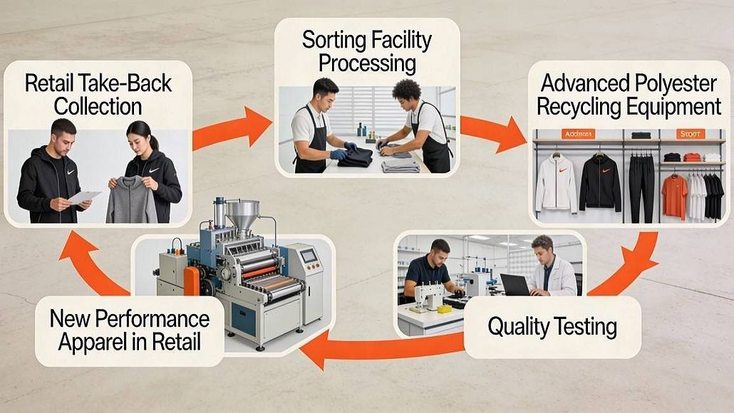 sportswear textile recycling circular polyester regeneration performance fibers