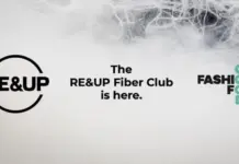 RE&UP Fiber Club Launch: Scaling Recycled Textiles Now Banner announcing The RE&UP Fiber Club is here, with RE&UP logo on the left and Fashion for Good logo on the right.