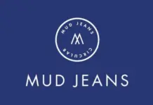 Dutch Sustainable Denim Pioneer MUD Jeans Declares Bankruptcy Mud Jeans logo: circular white badge with an M-shaped mark and 'MUD JEANS' around the circle on a blue background.