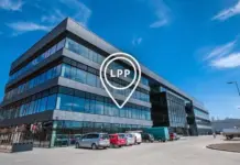 LPP SA Halts Bangladesh Apparel Sourcing Over $40M Dispute Modern glass office building with a white location pin labeled LPP overlay on the facade